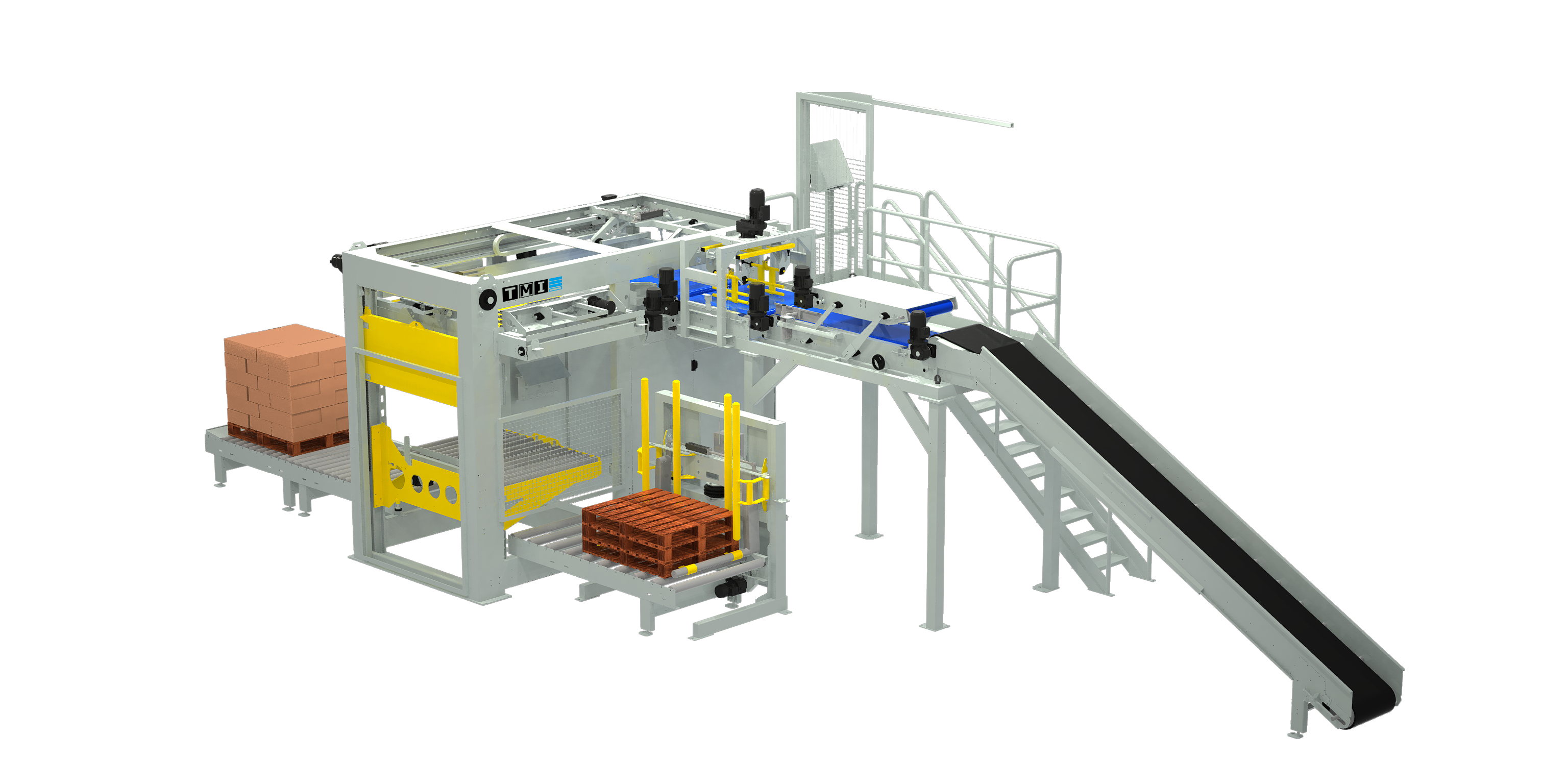 Automatic high level layer palletizer