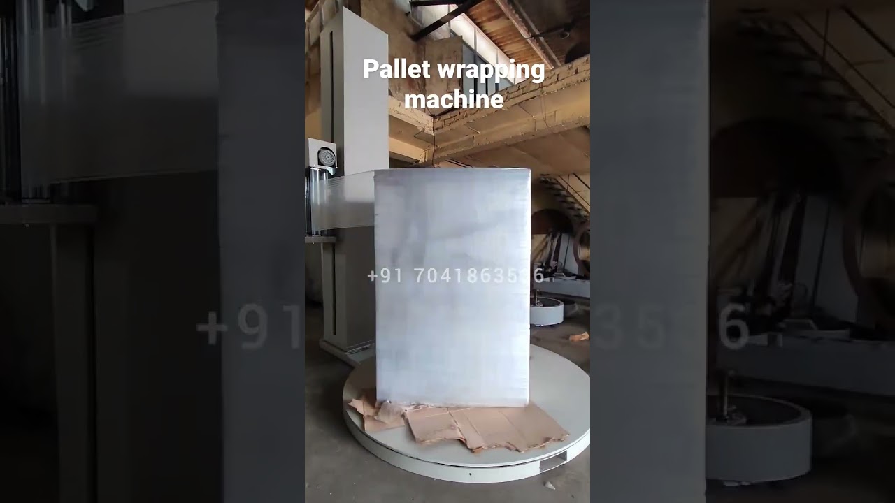 "Efficient Heavy Duty Pallet Wrapping Machine Made in India