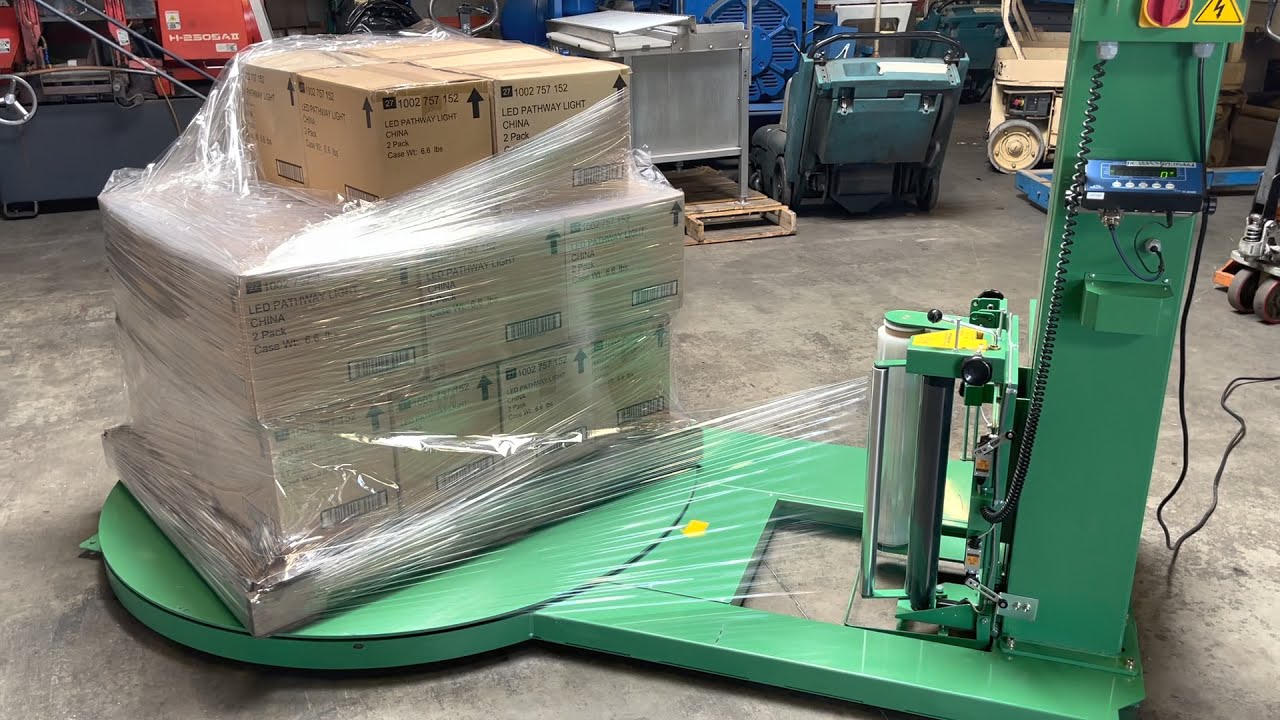 "Efficient Pallet Stretch Wrapper Simplify Wrapping with Predator SS