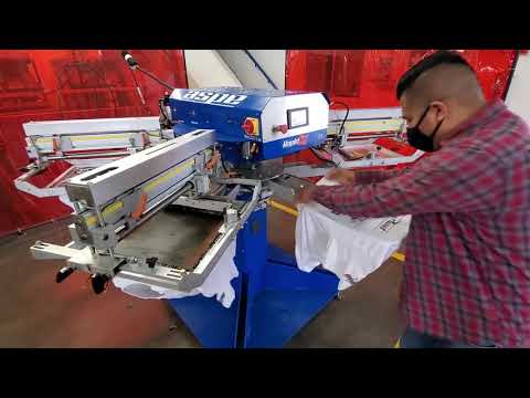 “Efficient 4-Color Screen Printer: Boost Small Business Labeling with RapidTag’s Automated Solution”